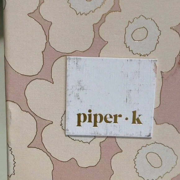 Piper Peach and Gold toned  Resin Bangle Bracelet Set - Picture 2 of 3